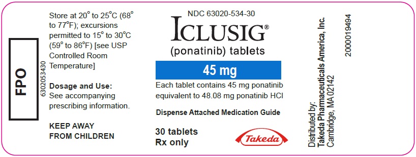 Iclusig (ponatinib) Iclusig (ponatinib) 45 mg product label