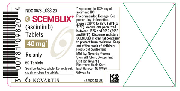 Scemblix (asciminib) Scemblix (asciminib) 40 mg product label